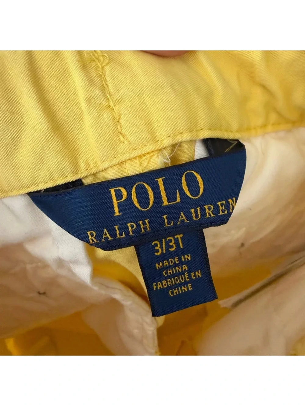 Polo Ralph Lauren yellow chino shorts